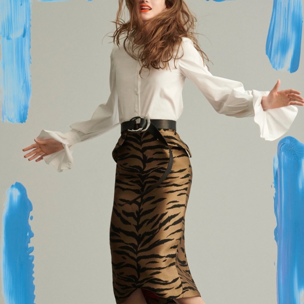 Carolina Herrera NY Pre-fall 2019 Pencil Skirt Size 8 NWT